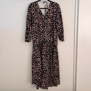 WHO WHAT WEAR hi-low maxi dress